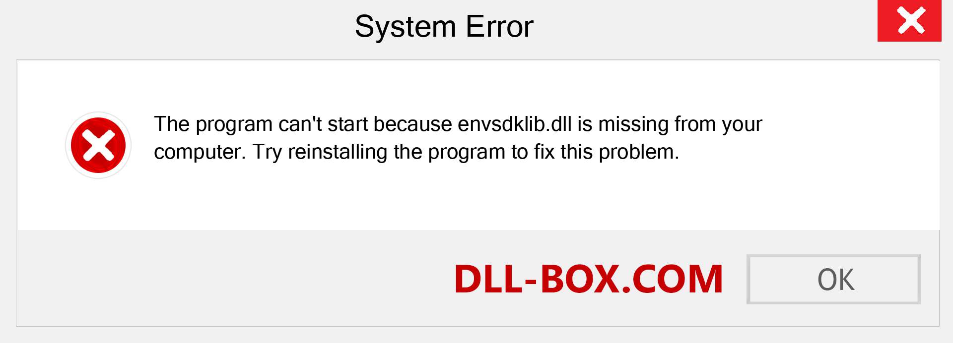  envsdklib.dll file is missing?. Download for Windows 7, 8, 10 - Fix  envsdklib dll Missing Error on Windows, photos, images